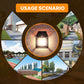 Motion Sensor Solar Tungsten Wall Light | IP65 Waterproof 3-Mode Outdoor Light for Patio, Fence & Christmas Decor-tcpa