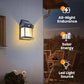 Motion Sensor Solar Tungsten Wall Light | IP65 Waterproof 3-Mode Outdoor Light for Patio, Fence & Christmas Decor-tcpa
