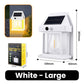 Motion Sensor Solar Tungsten Wall Light | IP65 Waterproof 3-Mode Outdoor Light for Patio, Fence & Christmas Decor-tcpa