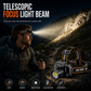 Super Bright Rechargeable Headlamp with Motion Sensor Zoomable Design and Long Battery Life Head Mounted Flashlight for Outdoor Fishing and Mountaineering