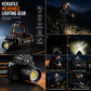 Super Bright Rechargeable Headlamp with Motion Sensor Zoomable Design and Long Battery Life Head Mounted Flashlight for Outdoor Fishing and Mountaineering