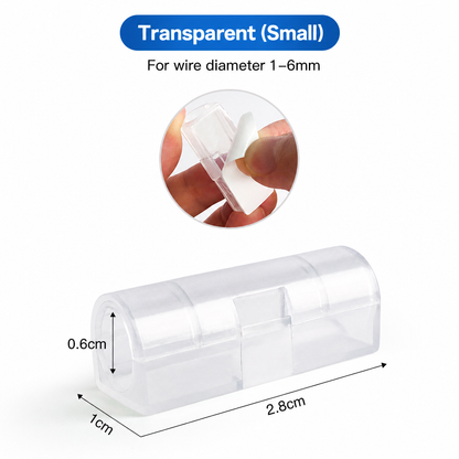 Adhesive Cable Organizer Clips with Flip Buckle Design
