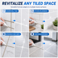50% OFF NOW! 💥White Tile Grout Repair Pen – Quick Grout Refresh Marker, Cover Stains & Discoloration, Brighten Tile Joints for Bathroom Kitchen