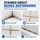 50% OFF NOW! 💥White Tile Grout Repair Pen – Quick Grout Refresh Marker, Cover Stains & Discoloration, Brighten Tile Joints for Bathroom Kitchen