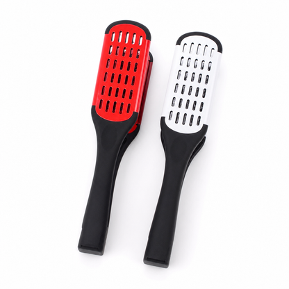 💇‍♀️50% OFF NOW! V-Shaped Heatless Hair Straightening Comb – Natural Boar Bristle Anti-Frizz Hair Brush, No Heat Damage, Instant Sleek Shiny Hair for Home Styling FB Short Video Ad Copy