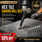 🏭Factory Direct 50% Off! 🔥Over 100,000 Sold! Professional tools, faster, more precise and easier to use.😍 Hot sale Hexagonal Shank Drill Bits for Marble /Tile /Stone