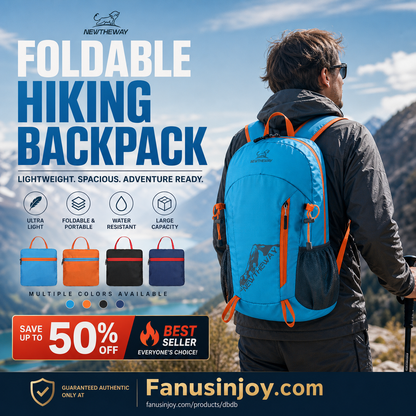 🎉Amazing 50% Off！🏕️Must-have for outdoor lovers！🎒Waterproof, stain-resistant and extra large capacity!✨Foldable Waterproof Camping Backpack