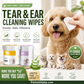 ✨️Surprise 50% Off！🐈🐕Keeping your furry friend clean matters！Natural Plant-Based Cleaning Wipes for Pet Eyes and Ears