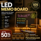 🔥50% surprise discount！🔆Must-have items to boost life sense of ritual！Rewritable LED Note Board with 7 Color Pens