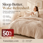 💥50% OFF!😴 Bring you cozy deep sleep!Elegant Pinch Pleat Duvet Cover Set
