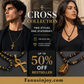 🔥Limited Time 50% OFF! ✝️New & Chic Trendy Item! Vintage Cross Pendant Necklace with Hematite Beads