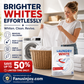 🔥Limited time 50% OFF！⬜Refresh your clothes with just one sheet！🥼Deep Cleaning Laundry Whitening Sheets