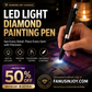 ✨️Holiday Special 50% Off！💎Essential Tool For DIY Lovers！👩🏻‍🎨Portable LED Diamond Art Pen
