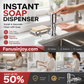 👨‍🍳Recommended by kitchen pros! Cut your time by 50%-Quick Install Kitchen Soap Dispenser