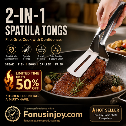 ✨️Limited Time 50% OFF! 🔥Over 100,000 Sold！👩‍🍳Kitchen Gadget Favored by Star Chefs！🍴Stainless Steel Barbecue Clamp