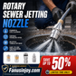 🔥Limited Time 50% OFF！🩺Chemical formula reagent, unclog blockages in one click！🔧High-Pressure Rotating Sewer Jetting Nozzle