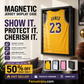 🏀 Best display! ✨️Make all your friends envy you! Wooden Jersey Display Frame with Magnetic Door