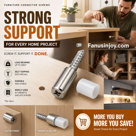 🔥Hot selling now！🔩 Self-tapping Screws Cabinet Laminate Support - 200 PCS with 5 Sizes for Easy Furniture Assembly 🛠️📦