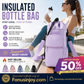 🌈Summer special 50% off！🔥Over 100,000 sold！❄️Stylish, practical and a travel essential！Water Bottle Carrier Bag with Phone Pockets