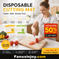 🔥Limited Time 50% OFF！🍽 Food safety truly matters！Weekly Disposable Antibacterial Cutting Board Mat for Meat and Fruit