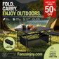 🎉Limited time 50% off！⛺Your perfect outdoor companion！Portable Folding Camping Table with Storage Bag