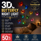 🥳💞50K+ SOLD!✨50% Limited‑Time Discount！ 🌙🦋Let butterflies guard every night of yours! 💝3D Adhesive Glowing Butterfly Night Light