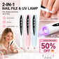 🔥New Hot Selling❤️‍🔥 2-in-1 Electric Nail Drill with UV Gel Light Portable Manicure Pedicure Kit