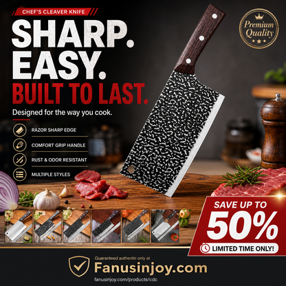 ✨️Limited Time 50% OFF! 👩‍🍳Stylish and functional kitchen helper! 🔪Forged Sharp and Durable Kitchen Knife