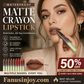 ✨️Amazing 50% OFF! 💄Waterproof, sweatproof & transfer-proof, all-day wear! 💋Reveal your true beauty!Waterproof Matte Crayon Lipstick