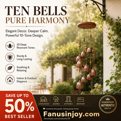 🎁50% Off For 2026 New Arrival！🔥High‑end decor to soothe your mood and comfort your soul！🔔Rotating Metal Bell Wind Chime
