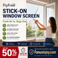 📢📢Limited Time 50% OFF! 🌏Suitable for All Seasons! 🦟⛰Enjoy Wide Vision While Keeping Insects Away!⏰Self adhesive mosquito proof screen window net