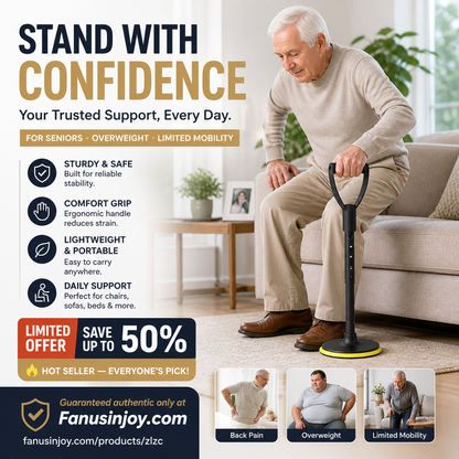 📢Limited‑time 50% Off! 🚶‍♀️Hard to stand? 🚶‍♂️Unsteady when walking? ✨Assistive gadget suitable for men, women, the elderly and kids! ⏰Adjustable Height Standing Aid Tool for Mobility Support