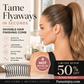 🔥Limited time 50% off！👱‍♀️Tame stray hairs and create sleek hairstyles！✨️Flexible Invisible Grip Flyaway Hair Comb